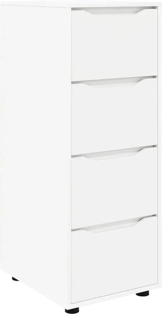 vidaXL Aufbewahrungsschrank Weiß aus Holzwerkstoff B/T/H: 40 x 48 x 105 cm - Bild 1