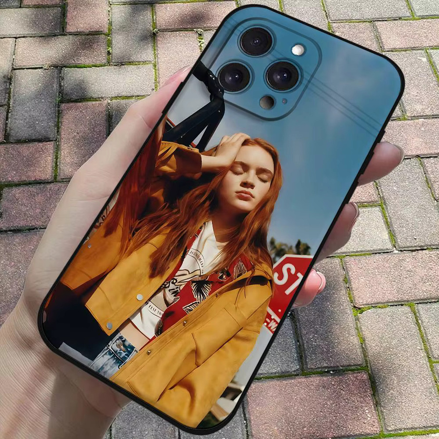 S-Sadie Sink Silikonhülle für Apple iPhone in Multicolor, matt und weich - Bild 3