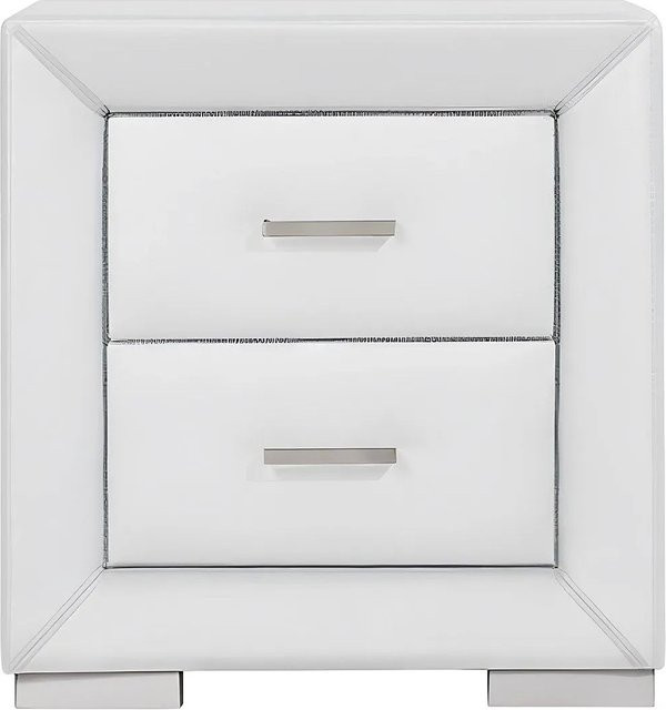 Nachttisch Capitole Vente-unique Weiß Modern für dein Schlafzimmer Breite: 51,5 cm - Bild 1