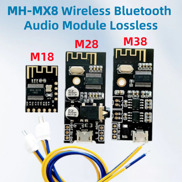PLR Bluetooth Audio Receiver Modul MH-MX8 MH18 High Fidelity HIFI MP3 Decoder Kit in Schwarz - Bild 1