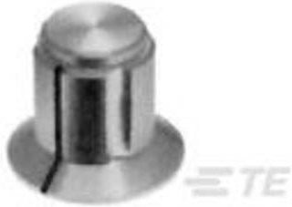 TE Connectivity Drehknopf mit Skala Schwarz und Silber, Durchmesser: 12,7 mm - Bild 1
