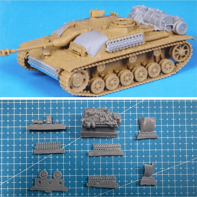 GK Modellbausatz Typ-Angriffspistole vom Typ G, 1:72, Gussharz, Zubehör - Bild 1