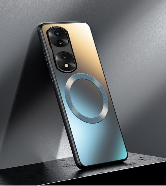 GRASALE Magnetische Schutzhülle für Huawei Honor 90 80 70 60 50 Pro und Honor X9 9X in Schwarz, Mattes Hartschalen-Case mit kabellosem Laden - Bild 1