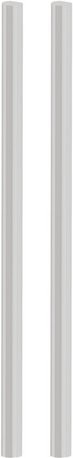 NOVADOORS Griffstangenpaar aus Aluminium in Silber, B/T/H: 10 x 38,8 x 35 cm - Bild 1