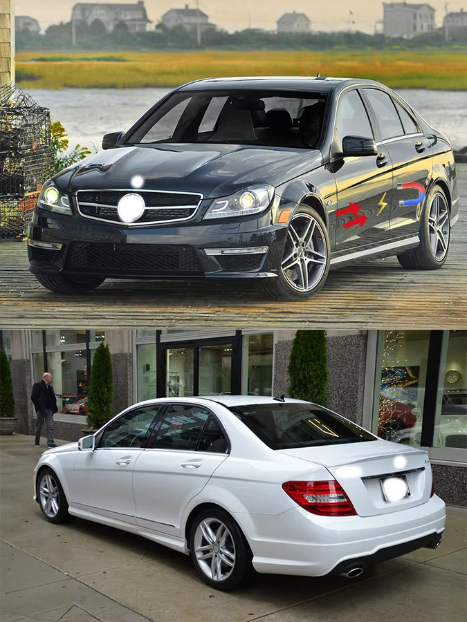 ZJCGO Automatisches elektrisches Soft-Close-Türschließersystem für Mercedes Benz C-Klasse W204 S204 C204 (2008–2015), Schwarz, OEM Plug and Play - Bild 6