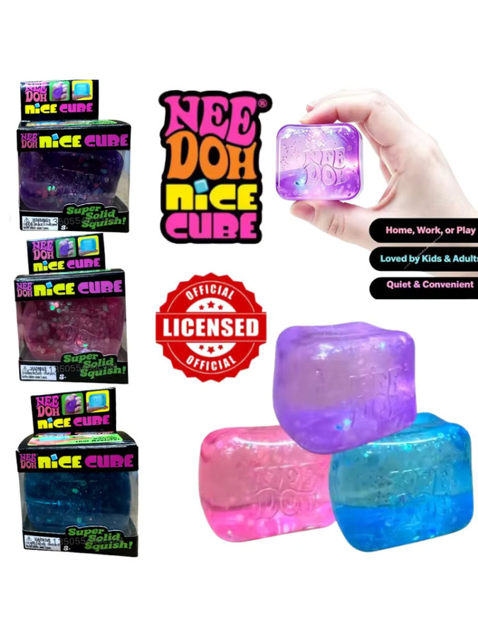 Nee Doh Malzzucker-Pailletten Stresswürfel, Sensorisches Fidget-Spielzeug - Bild 6