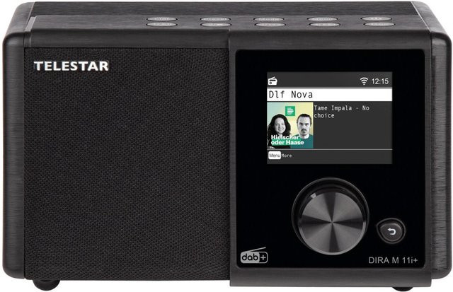 Telestar DIRA M11i+ Internetradio in Schwarz mit DAB+, FM und USB-C Anschluss - Bild 1