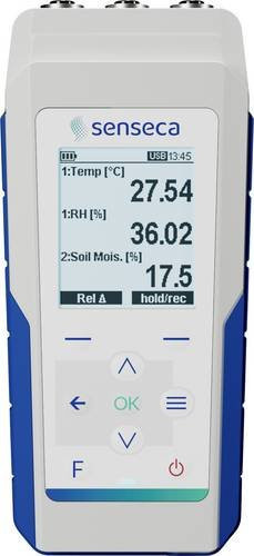 Senseca PRO D05.3 Multi-Datenlogger in Weiß zur Messung von Temperatur, Luftfeuchtigkeit, Luftdurchsatz, Druck, Beleuchtungsstärke und CO2 - Bild 1