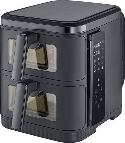 Severin S-Fry Duo Stack Doppel-Heißluftfritteuse FR 2468 Schwarz - Bild 3