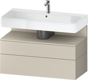Duravit Waschtischunterschrank Qatego mit 1 Kasten und Nischenbauweise, B/T/H: 99 x 47 x 59 cm - Bild 1