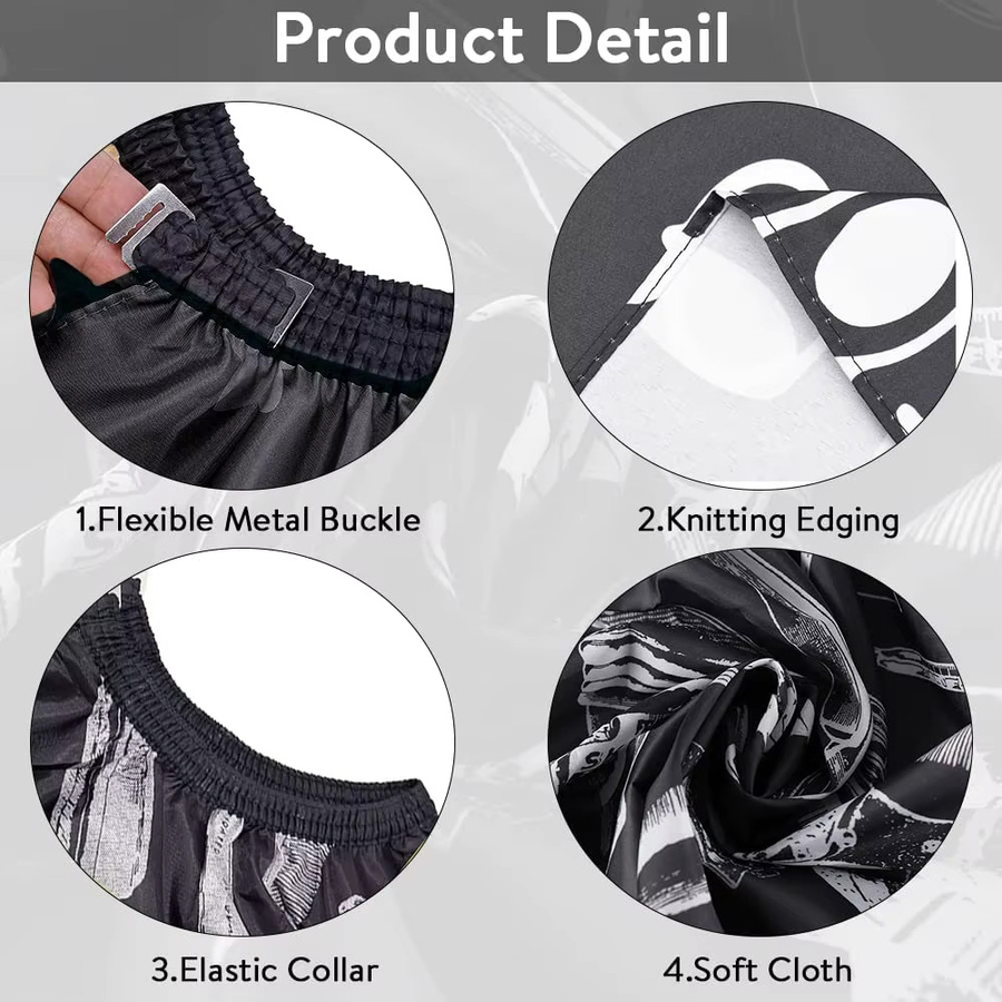 Friseurumhang, wasserdicht, Nylon, Unisex - Bild 5