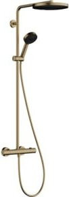 Hansgrohe Brause-Set Pulsify S Puro in Bronze mit Thermostat und zwei Brauselementen - Bild 1