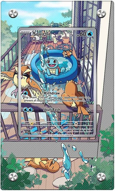 Pokemon Squirtle Erweiterte Zeichenkarte Kartenständer und Fotorahmen für die Anime Classic Game Collection - Bild 1