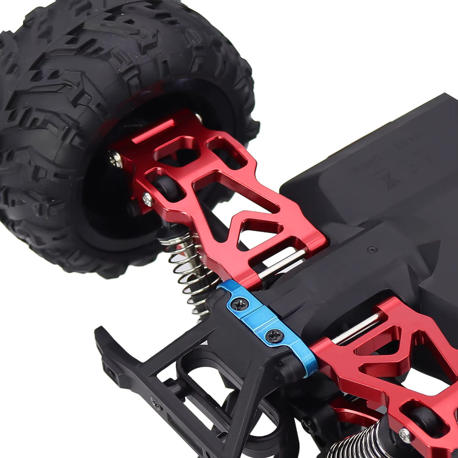SCY Metall Vorne Hinten Suspension Getriebe Radnaben Shock Tower Lenkung Antriebswelle CVD, Zubehör, Rot - Bild 3