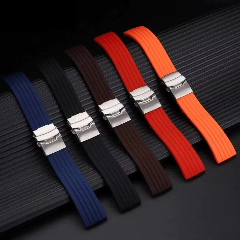 qinband Uhrenarmband Silikon, Herren, Bunt - Bild 1