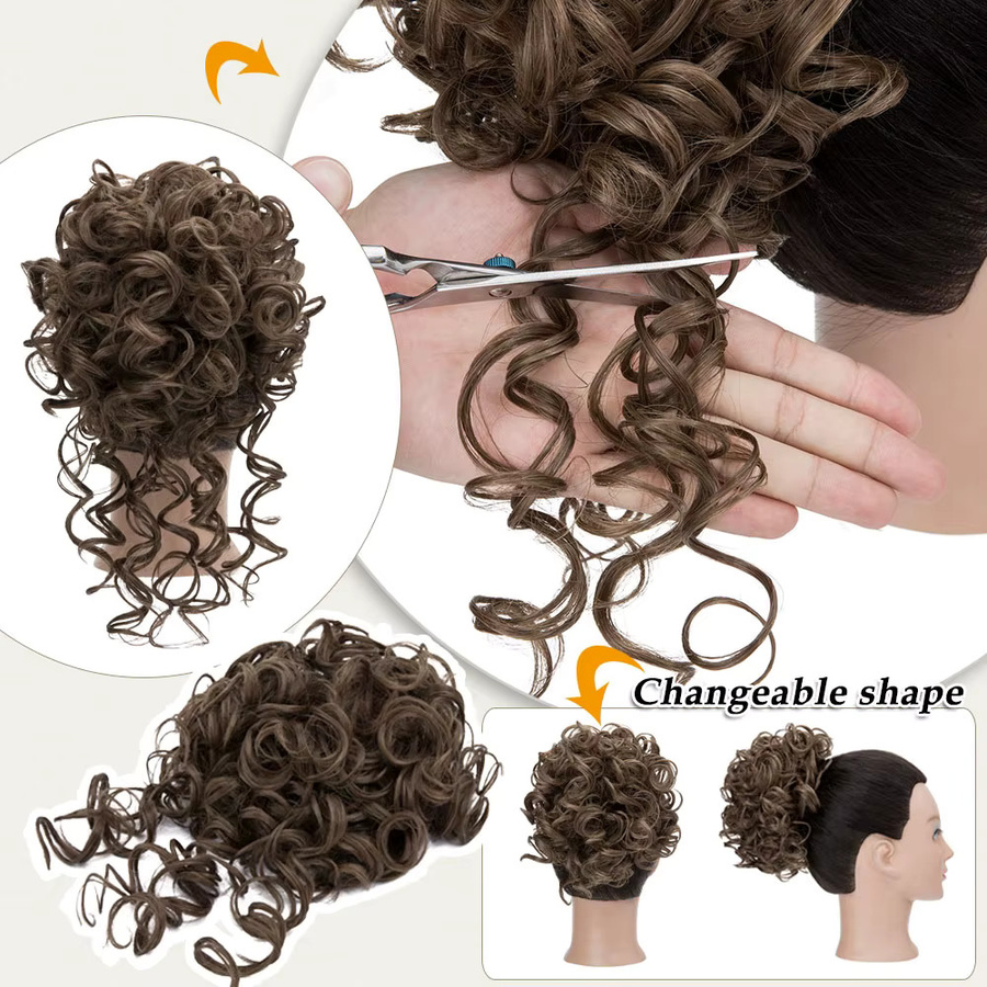Snoilite Messy Bun Haarteil, Ombre, Damen - Bild 4