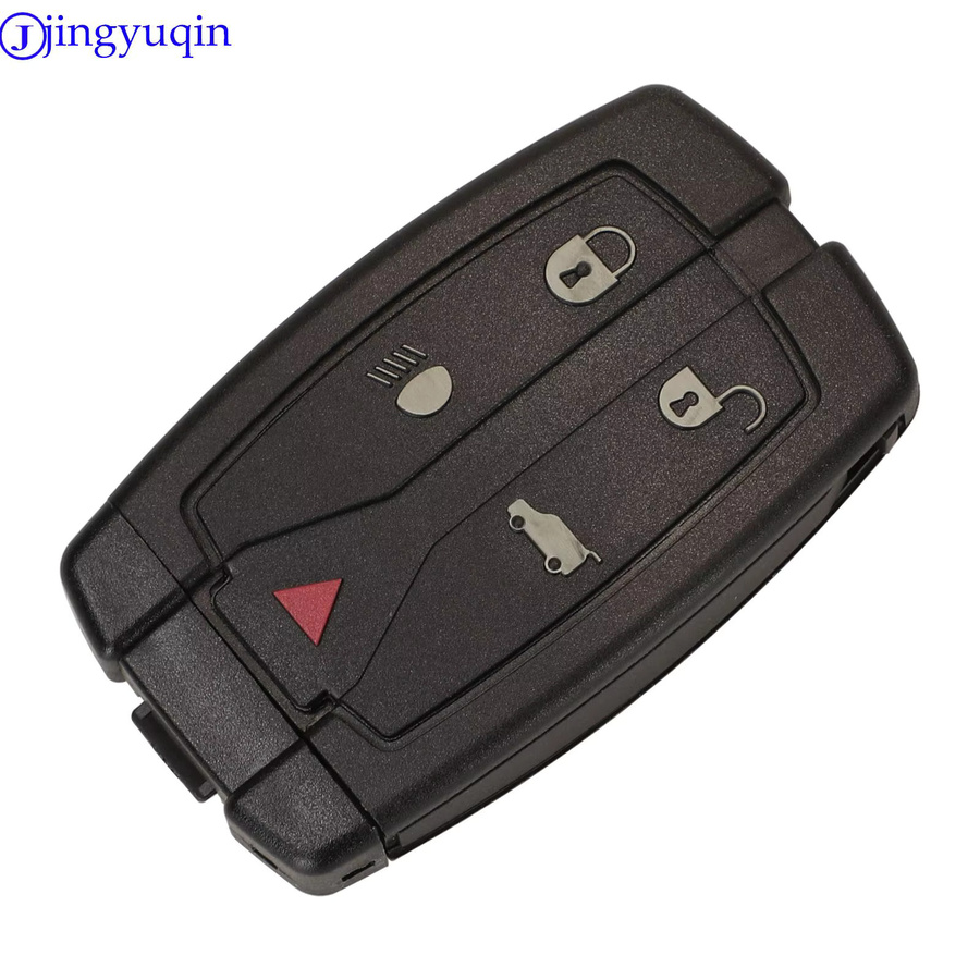 Jingyuqin Fernbedienung mit 5 Tasten für Land Rover Freelander 2 und Discovery, Smart Schlüssel in Schwarz, 315/433 MHz - Bild 2