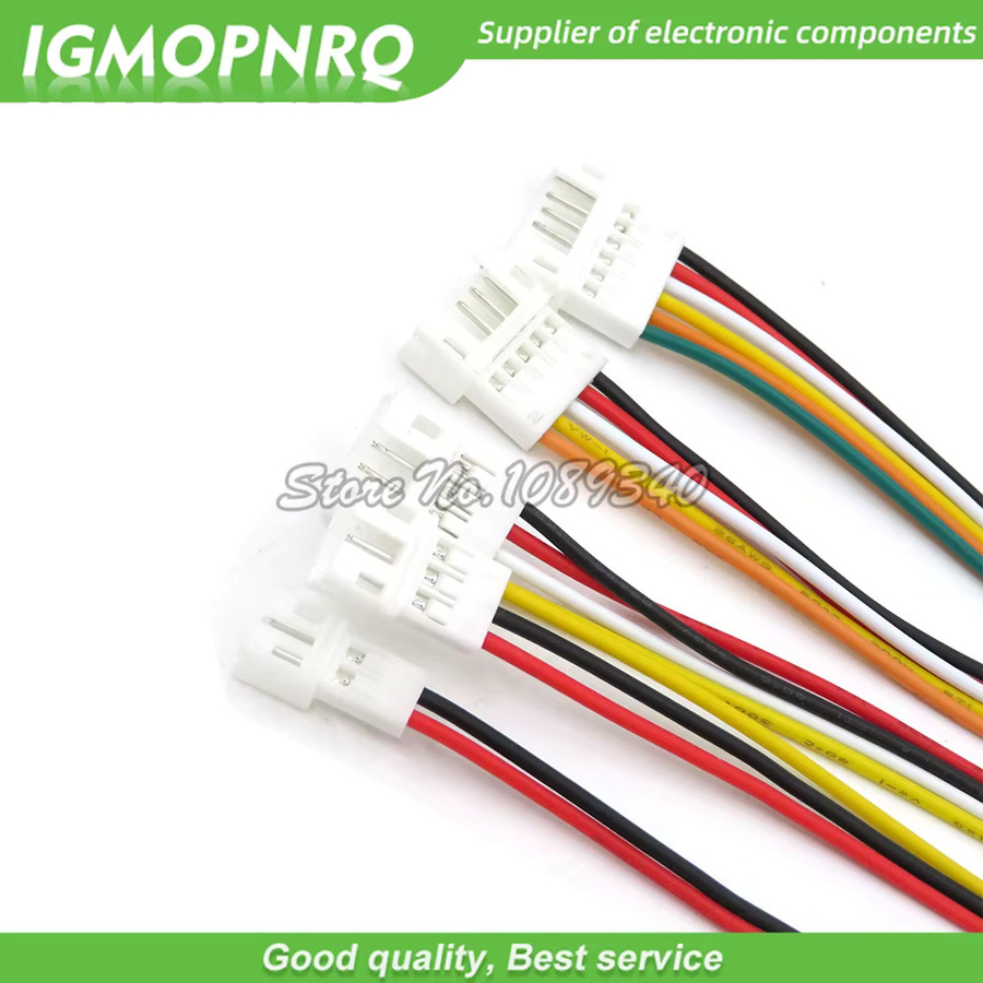 PH 2,0mm Stecker mit Kabel in den Varianten 2-polig bis 6-polig, Länge: 20 cm - Bild 2