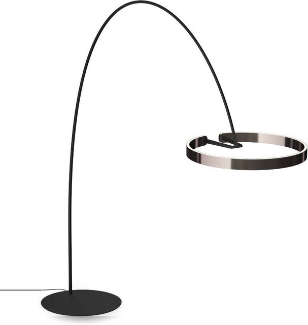Occhio Mito Largo LED-Bogenleuchte in Schwarz Matt mit Phantom Kopf und dimmbarer Lichtfarbe (2700K - 4000K) - Bild 1