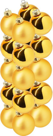 Magic by Inge Weihnachtskugeln aus Glas in Gold, Durchmesser: 6 cm