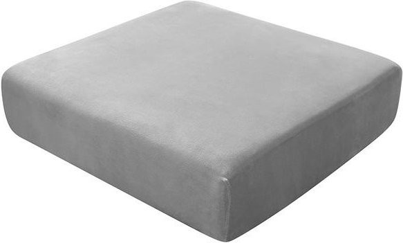Samtiger Sofa Kissenbezug von airldianer in Grau, elastischer Schonbezug aus Polyester-Fleece für Couch und Stühle, schmutzabweisend und rutschfest - Bild 1