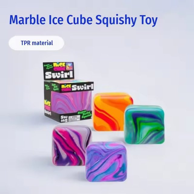 Needoh Würfel, Anti-Stress Sensorik-Spielzeug, mit Gelfüllung, 5,5cm, nicht für Kinder unter 3 Jahren - Bild 1