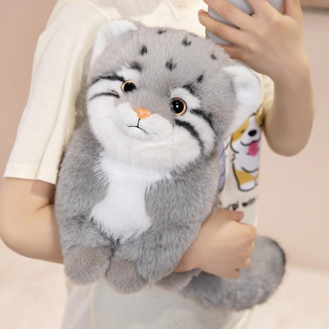 Yiran Health & Beauty Pallas Katze Plüschtier, 15cm, Grau - Bild 1