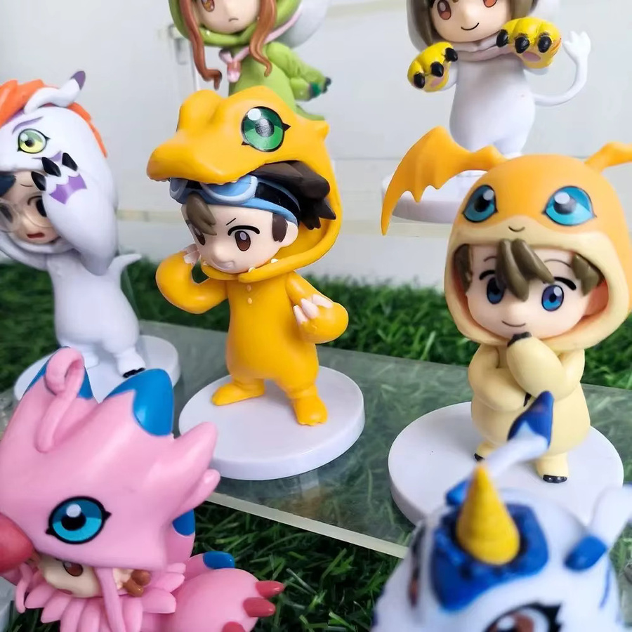 Bandai Digimon Adventure Chibi-Figurenset, 8-teiliges Set, Kunststoff - Bild 3