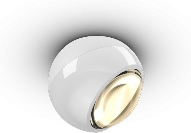 Occhio Io Giro Volt C Deckenleuchte in Weiß mit dimmbarem LED-Licht und verstellbarer Kugelform aus Aluminium - Bild 1