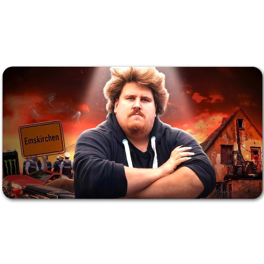 Drachenlord Mauspad rutschfeste Schreibtischunterlage aus Gummi Multicolor B/T/H: 90 x 35 x 0,3 cm - Bild 7