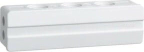 Hager Tehalit Klemmdose L 5111 in Weiß, B: 13,5 cm, H: 13,5 cm, T: 13,9 cm - Bild 1