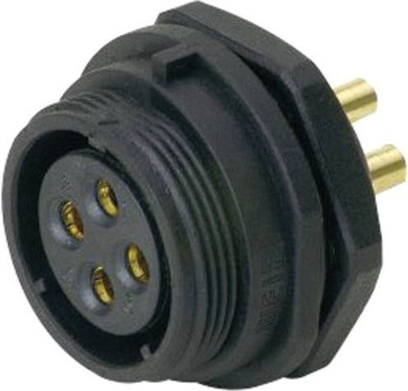 Weipu SP2112 / S 3 Rundstecker Buchse Einbau 3-polig Schwarz - Bild 2