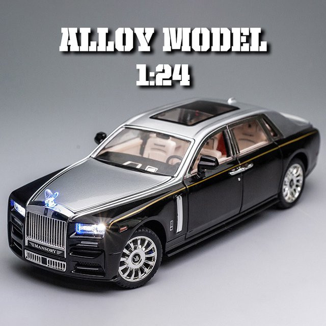 CCA Business-Auto-Legierungsmodell, 1:24, mit Licht und Ton, Metall, Schwarz - Bild 1