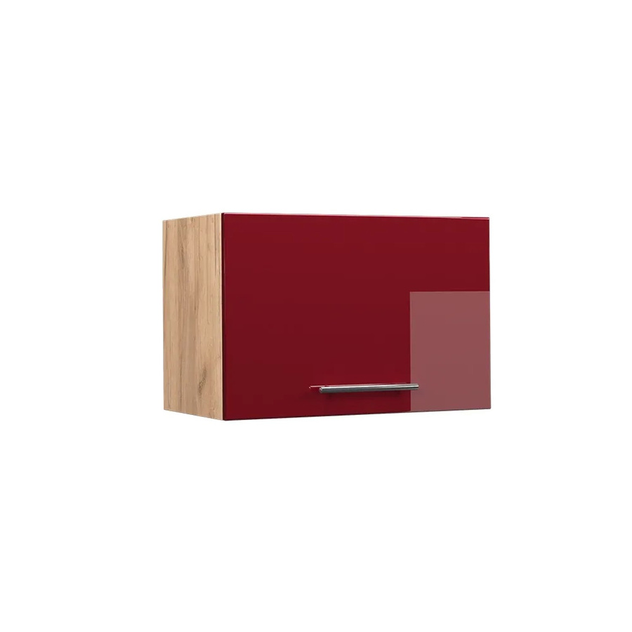 Vicco Hängeschrank Fame-Line Küchenschrank Hochglanz Bordeaux Rot Eiche Breite: 60 cm, Höhe: 34,1 cm, Tiefe: 40 cm - Bild 3