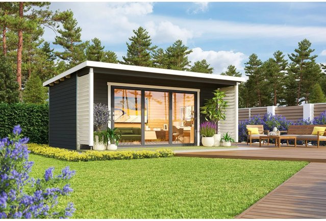 Lasita Maja Gartenhaus Liverpool in Carbongrau, B/H/T: 580 x 239,4 x 430 cm - Bild 1