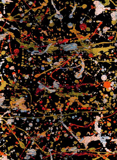 Coordonne Jackson Panorama-Tapete in Schwarz und Multicolor mit modernem Farbmuster - Bild 1