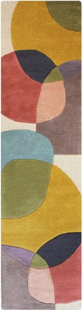 Flair Rugs Wollteppich Glow Handgetuftet Modern Bunt B/T: 60 x 230 cm - Bild 1