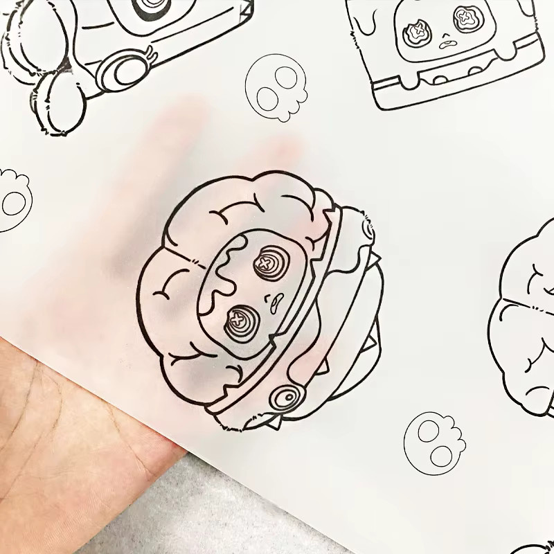 Tonpei Transparentpapier A4, 50 Stück durchscheinendes Bastelpapier zum Kopieren, Zeichnen und für DIY-Projekte, Transparent - Bild 2