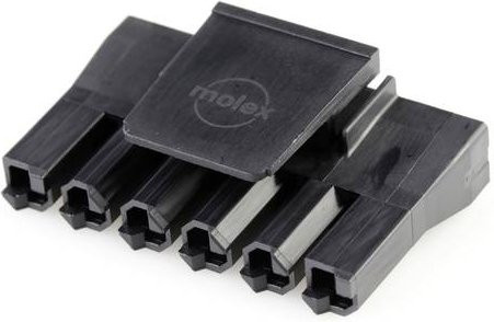 Molex Buchsengehäuse-Kabel Schwarz mit 6 Polen und 7,5 mm Rastermaß - Bild 1