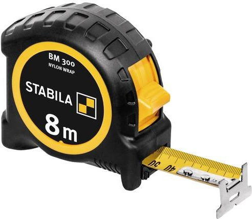 Stabila Taschenbandmaß BM 300 mit 8 m Länge und metrischer 1000er-Skala - Bild 1