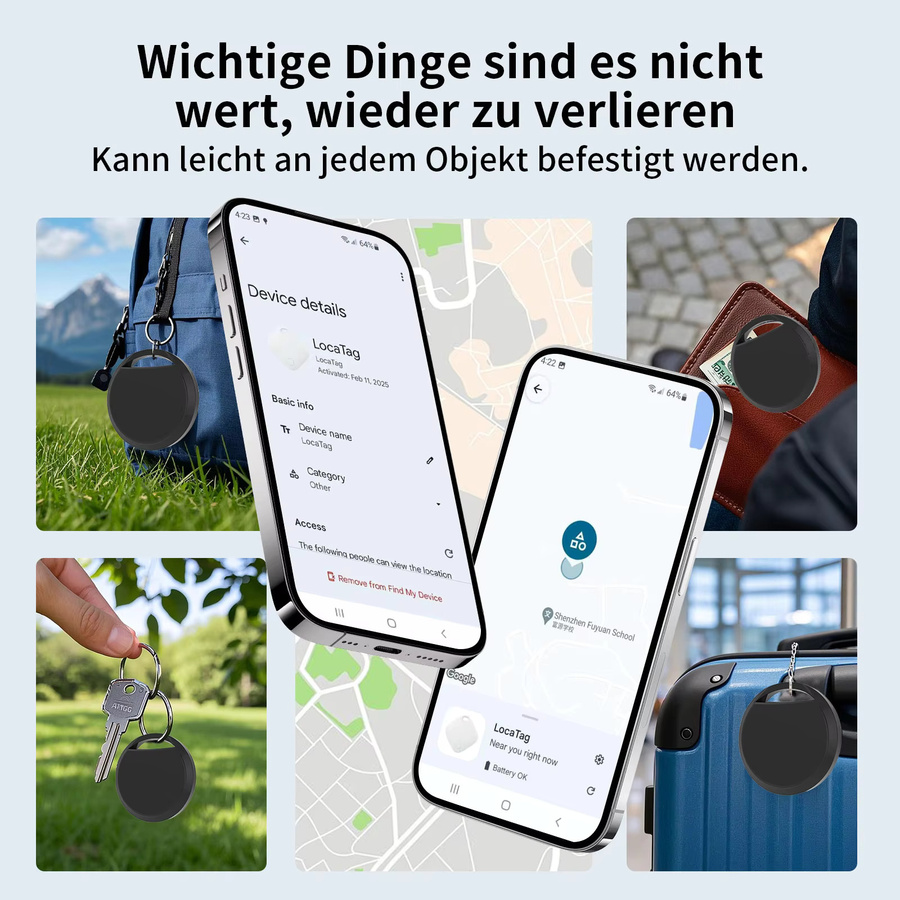 Xiaomi GPS Tracker Multicolour für Android und Google Find My Device zur Ortung von Fahrzeugen, Haustieren und Gegenständen - Bild 4