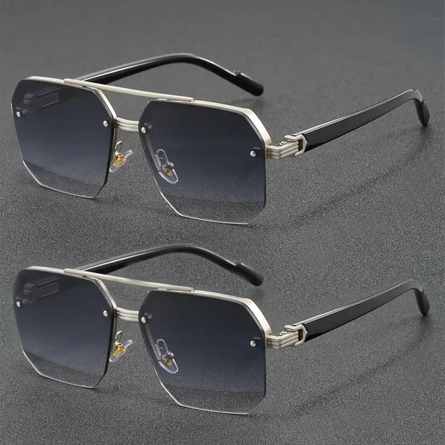 Hindfield Korrektionsbrille, Halbrand, hexagonal, schwarz - Bild 1