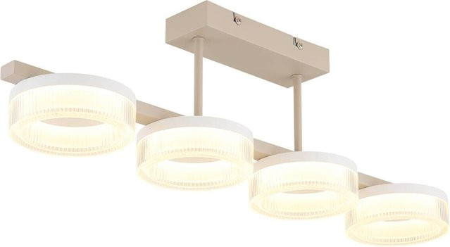 Globo Lighting Deckenleuchte MARLENNE in Weiß und Transparent aus Metall und Kunststoff, B/T/H: 13 x 19,5 x 67 cm - Bild 1