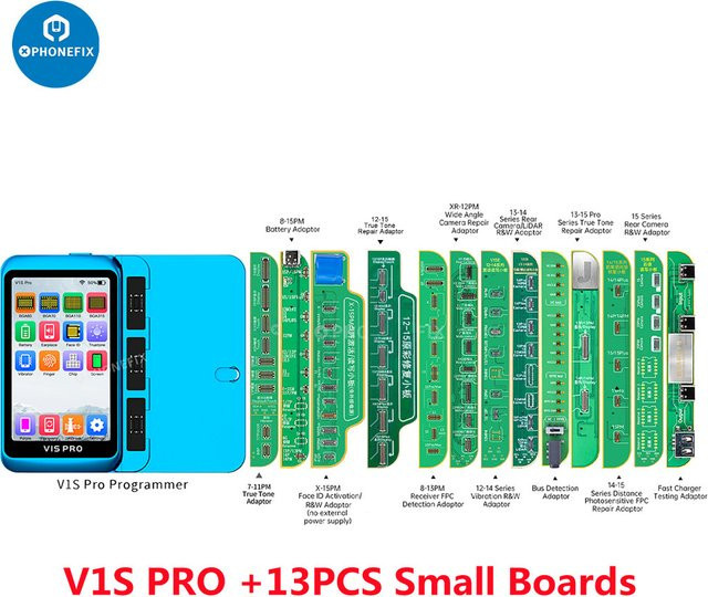 JCID Funktionsplatine für iPhone X bis iPhone 17PM zur Reparatur von Face ID, LCD-Lichtempfindlichkeit, Farb-Fingerabdruck und Akku mit V1SE Modul - Bild 1