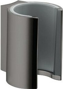 Hansgrohe Axor Starck Brausehalter fest aus Metall in Schwarz poliert - Bild 1