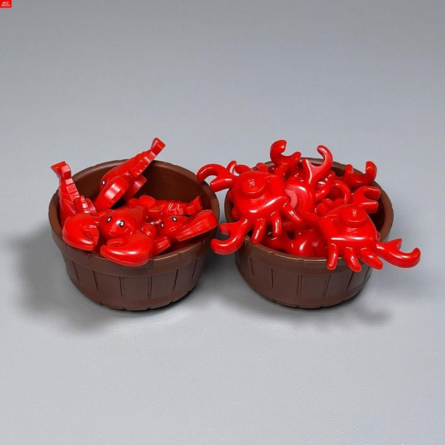 Yiran toy Fröhlicher orange Roter Krebs, Bausteine Spielzeug, ab 6 Jahre - Bild 1