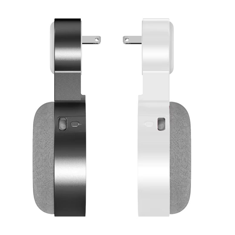 Wandhalterung für Google Home Mini (1. Generation) und Nest Mini (2. Generation) in Weiß für US-Steckdosen - Bild 4