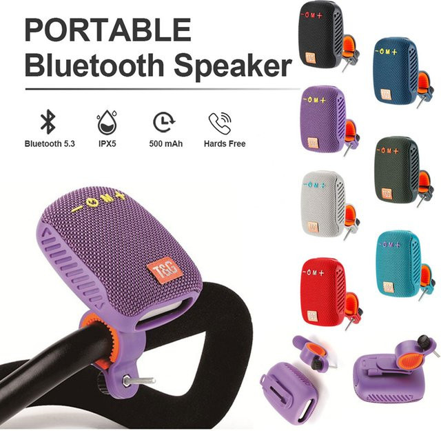T&G TG392 Outdoor Fahrrad Bluetooth Lautsprecher, tragbare wasserdichte Sound Box in Schwarz - Bild 1