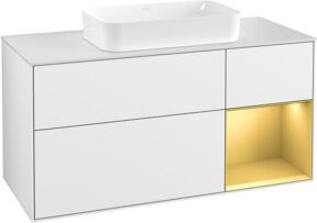V&B Waschtischunterschrank Finion in Weiß lackiert, Breite: 120 cm, Tiefe: 50,1 cm, Höhe: 50,1 cm - Bild 1