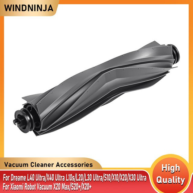 Dreame und Xiaomi kompatible Hauptbürste in Schwarz für Roboterstaubsauger L40 Ultra, X40 Ultra, L10s, L20, L30 Ultra, S10, X10, X20, X30 Ultra sowie Xiaomi X20 Max, S20+ und X20+ - Bild 1